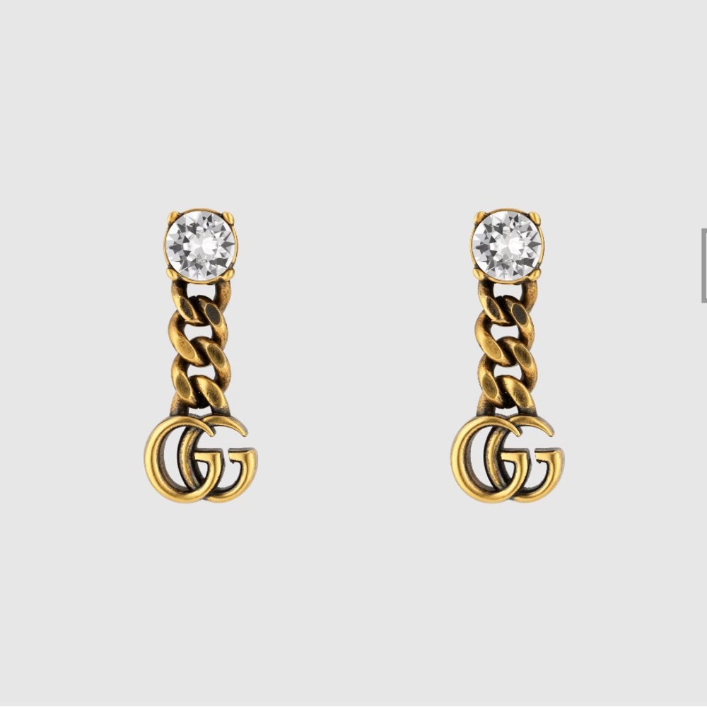 Double G Drop Earrings (bag not included)